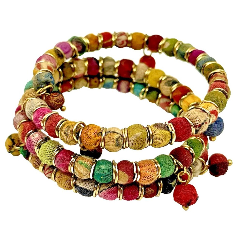 Aasha Handmade By Anju Adjustable Bracelet Bohemian Costume Jewelry Women's Art